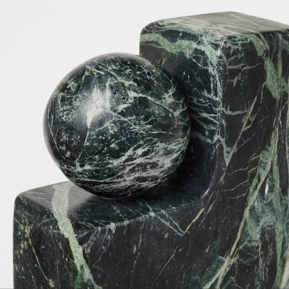 Studio McGee Marble Bookends Green - Picture 3 of 5